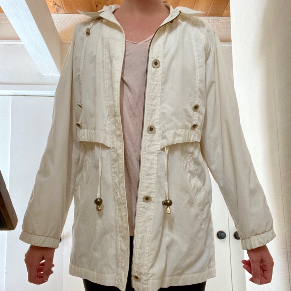 Vintage White Raincoat